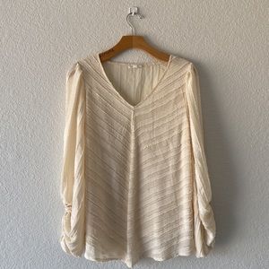 Blu Pepper Cream Blouse